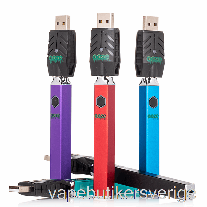 Vape Sverige Ooze Quad Flex Temp 500mah Batteri Safirblå